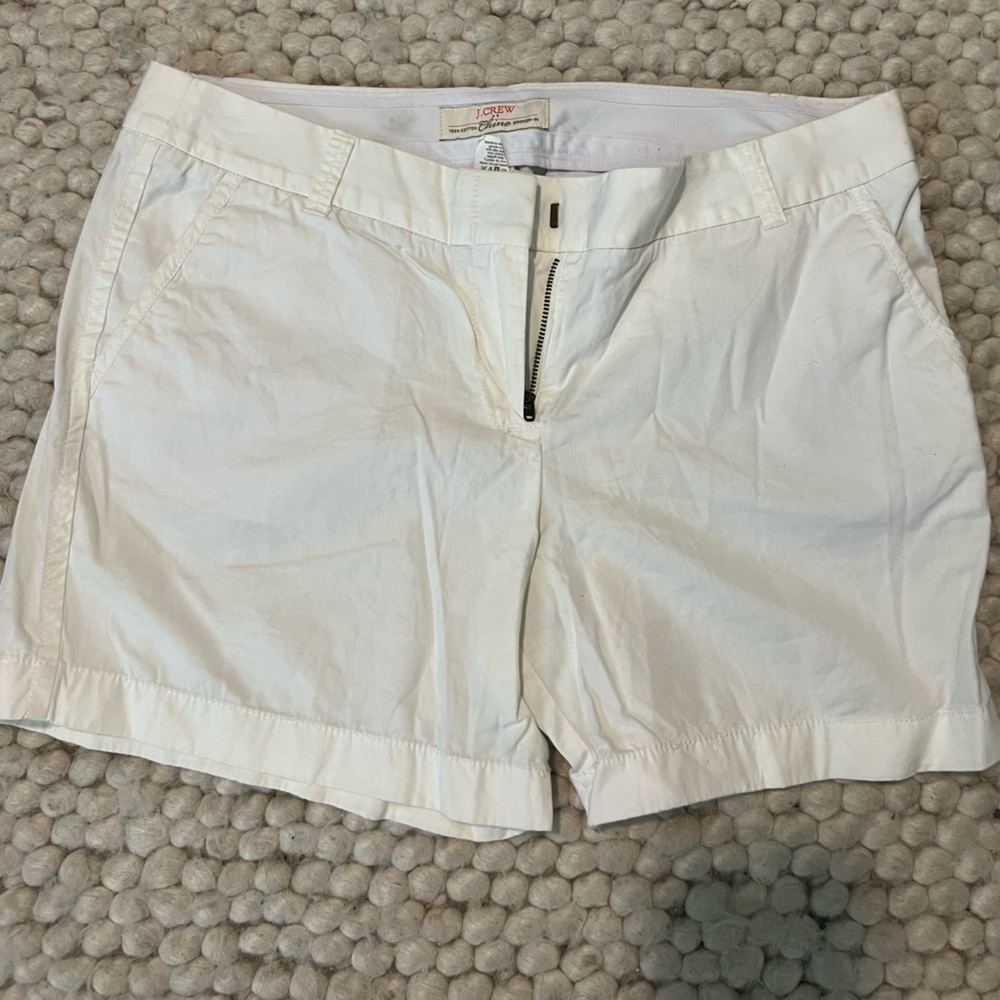 J. Crew factory white shorts